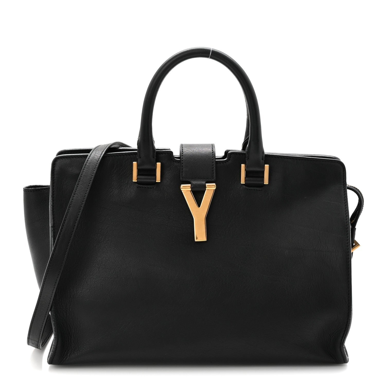 Saint Laurent Calfskin Small Classic Y Cabas Black