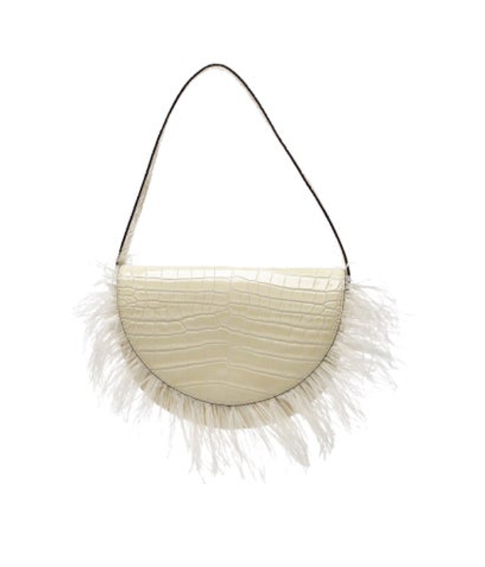 Staud Embossed Leather Shoulder Bag