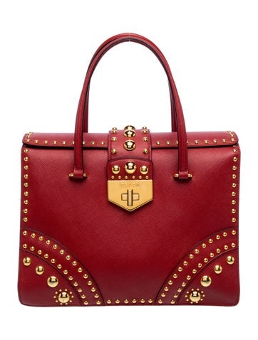 Saffiano Leather Top Handle Bag