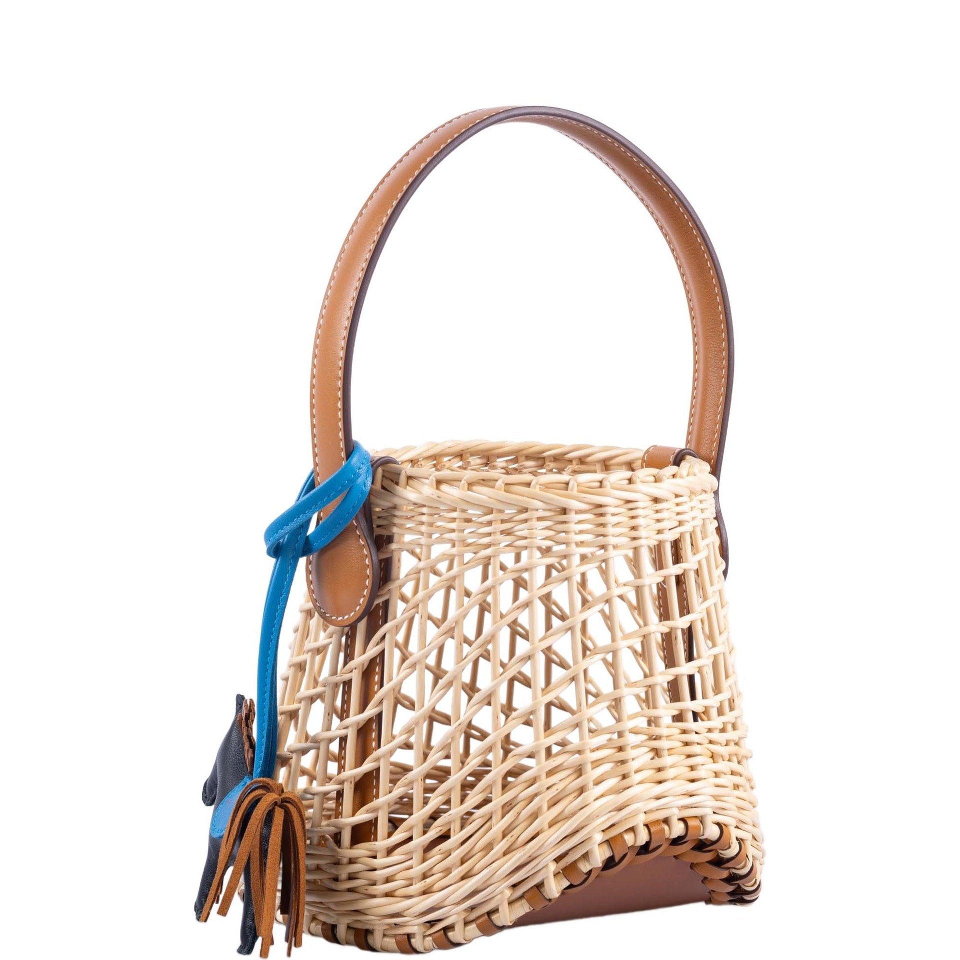Hermes Hermès Picnic Sabot Osier Wicker & Barenia Leather