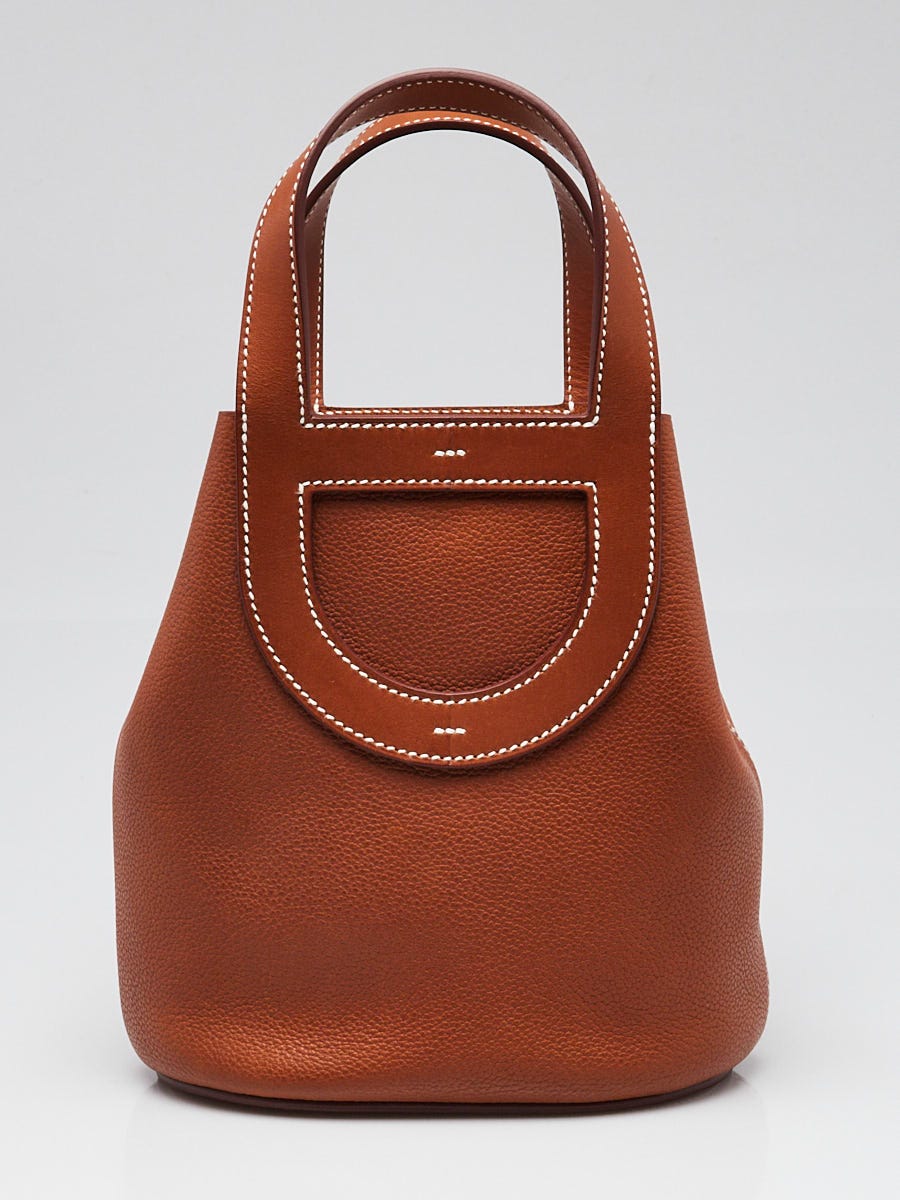 Hermes Hermes 18cm Fauve Barenia Faubourg Leather In-The-Loop Bag