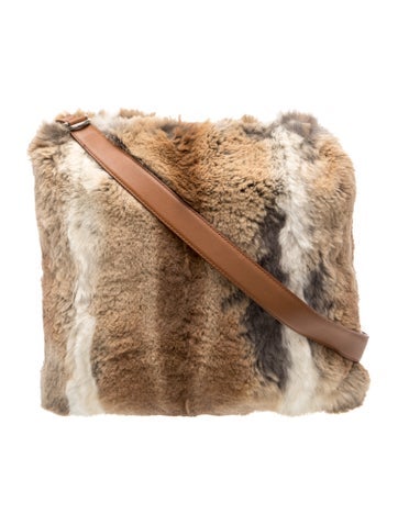 Celine Fur Shoulder Bag Medium Vintage