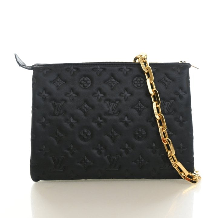 Louis Vuitton Monogram Embossed Lambskin Coussin PM