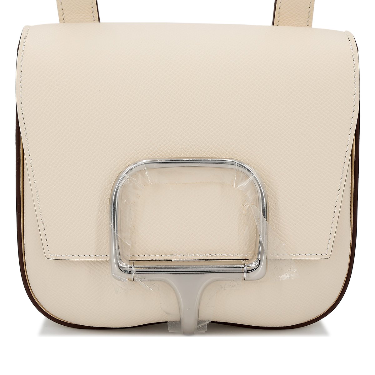 Hermes HERMÈS Della Cavalleria mini bag in Nata Epsom leather with Palladium hardware