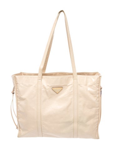 Enameled Metal Triangle Tote