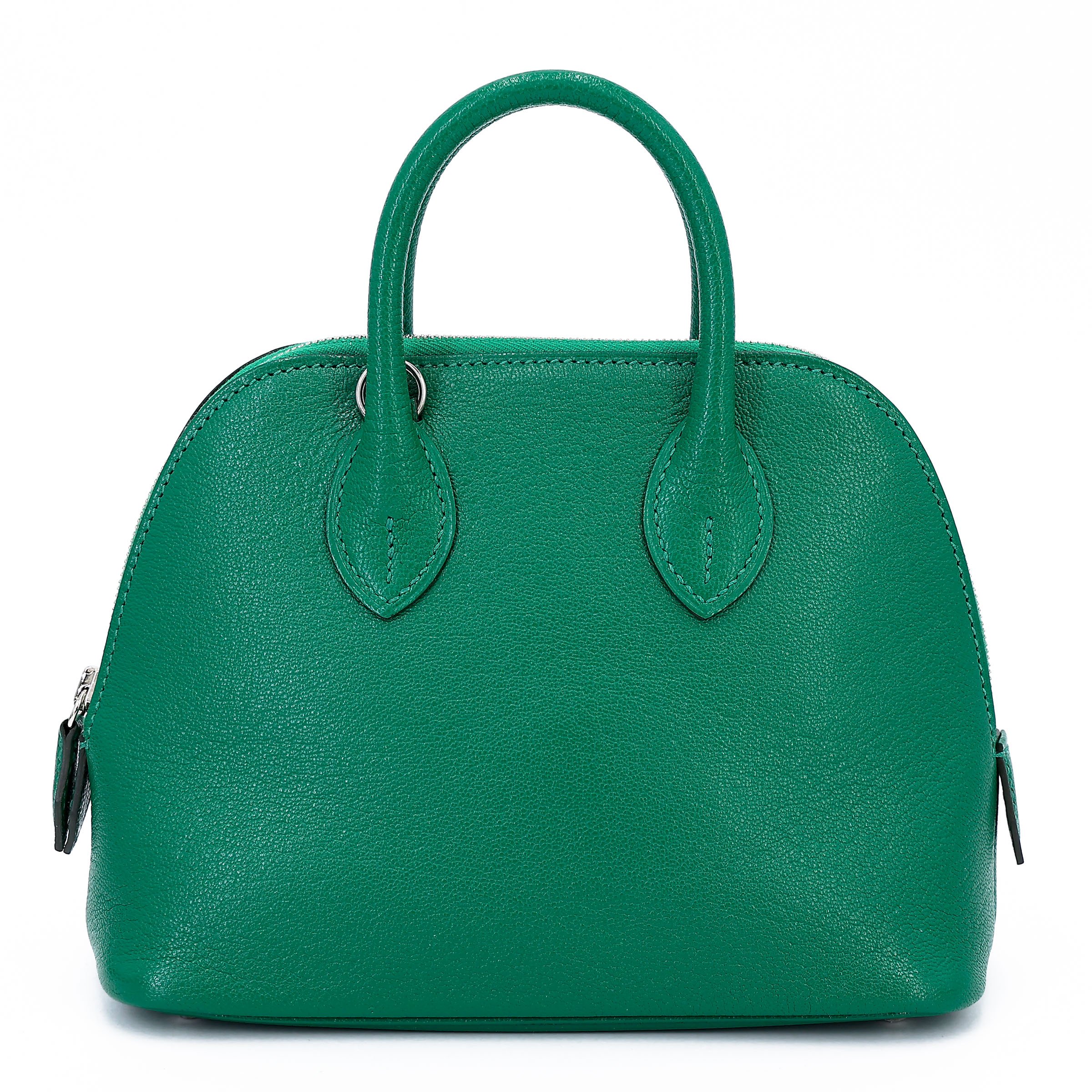 Hermes Excellent ( Rank SA ) HERMÈS Mini Bolide 1923 Menthe (6W) Chevre Mysore Palladium hardware A (2017)