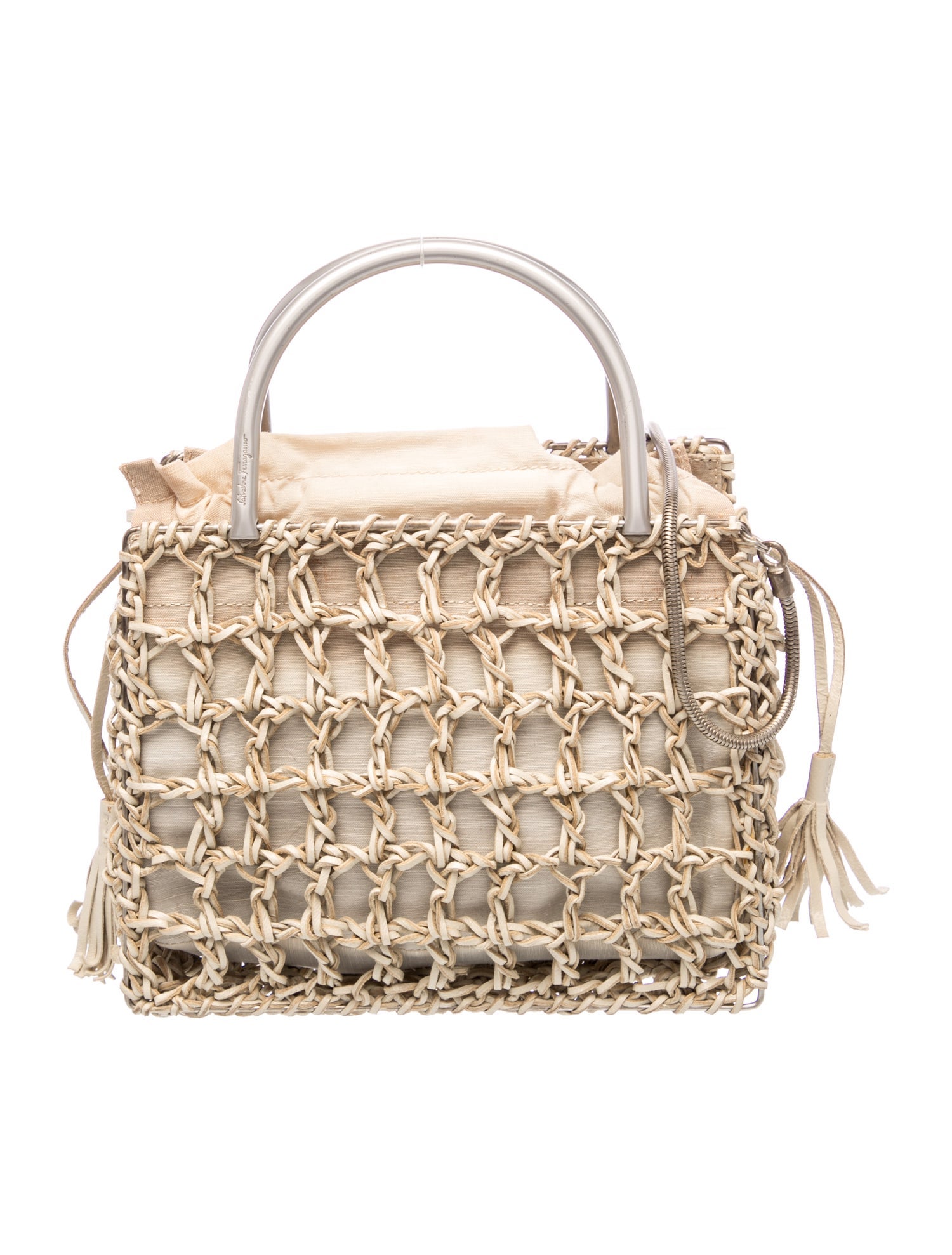 Ferragamo Leather Top Handle Bag
