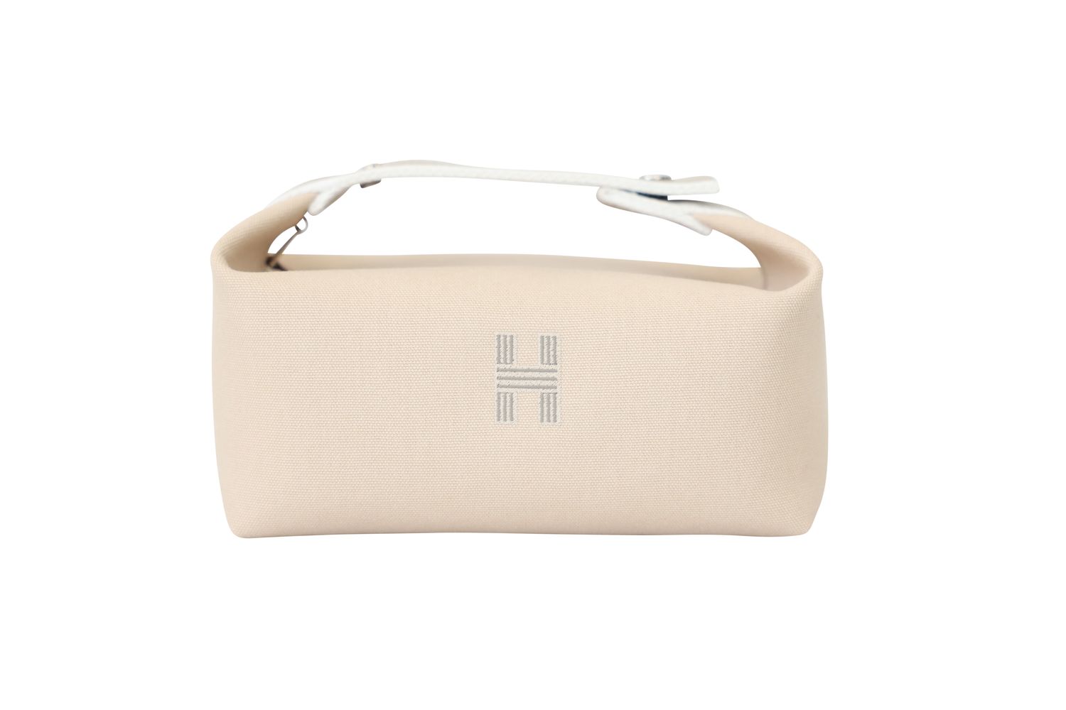 Hermes Hermes Bride-A-Brac Small Model Case, Beige Natural Canvas and Palladium Hardware, New in Box WA001