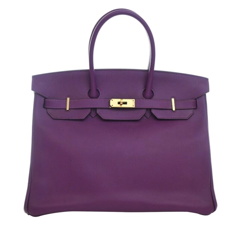 Anemone Epsom Birkin 35 Gold Hardware, 2019