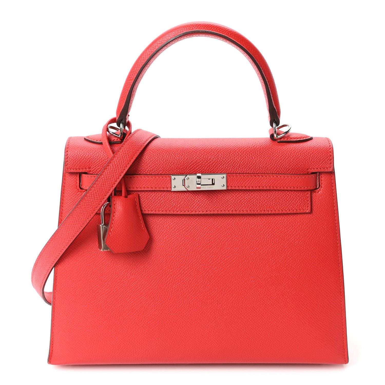 Hermes Hermes Epsom Kelly Sellier 25 Rouge Casaque