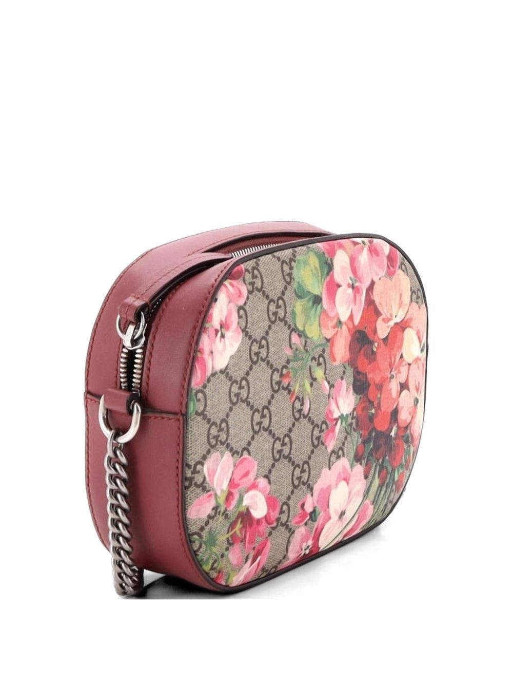 Chain Blooms Print GG Coated Canvas Mini crossbody bag