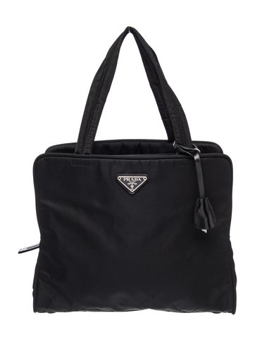 Tessuto Nylon Top Handle Bag
