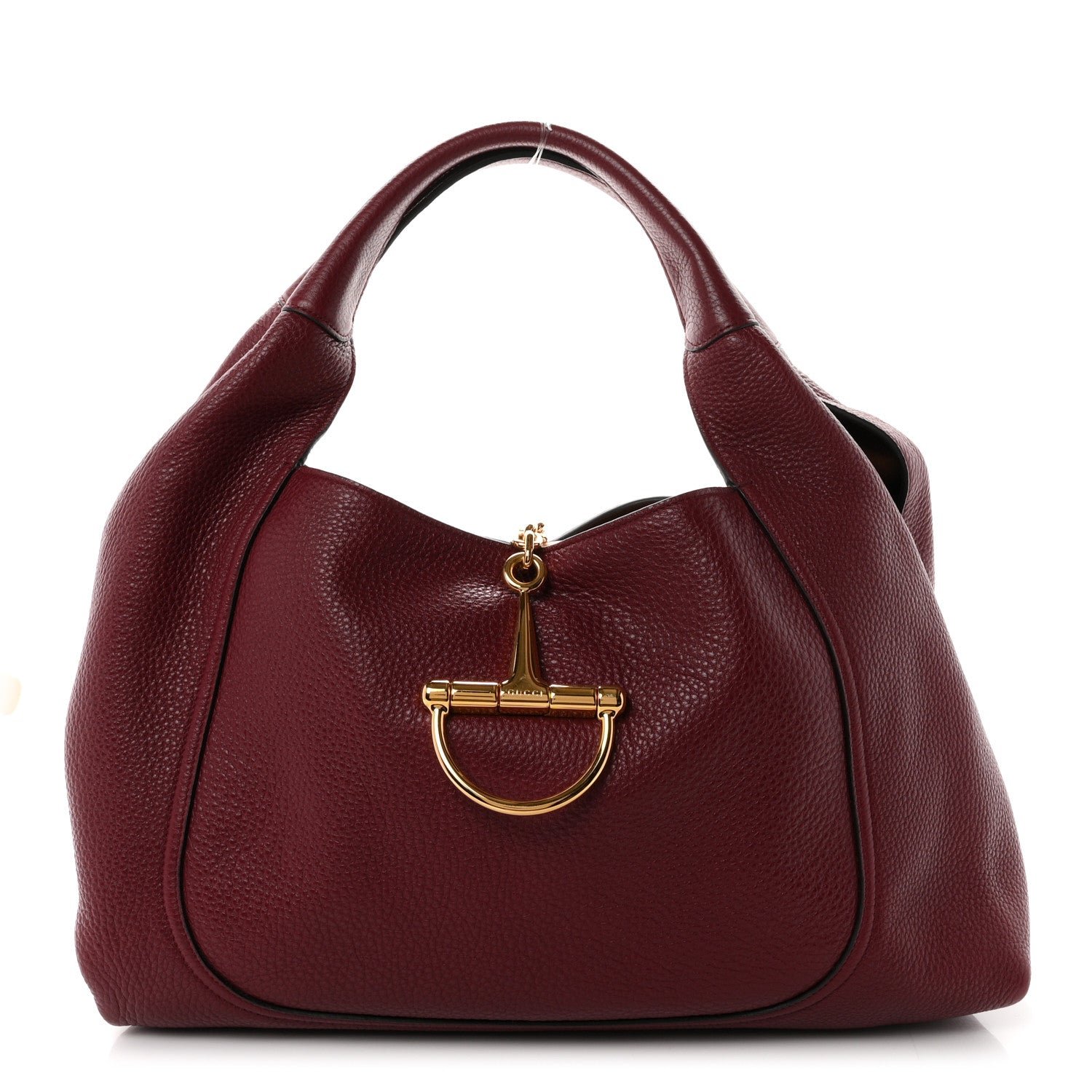 Gucci Grained Calfskin Softbit Maxi Shoulder Bag Rosso