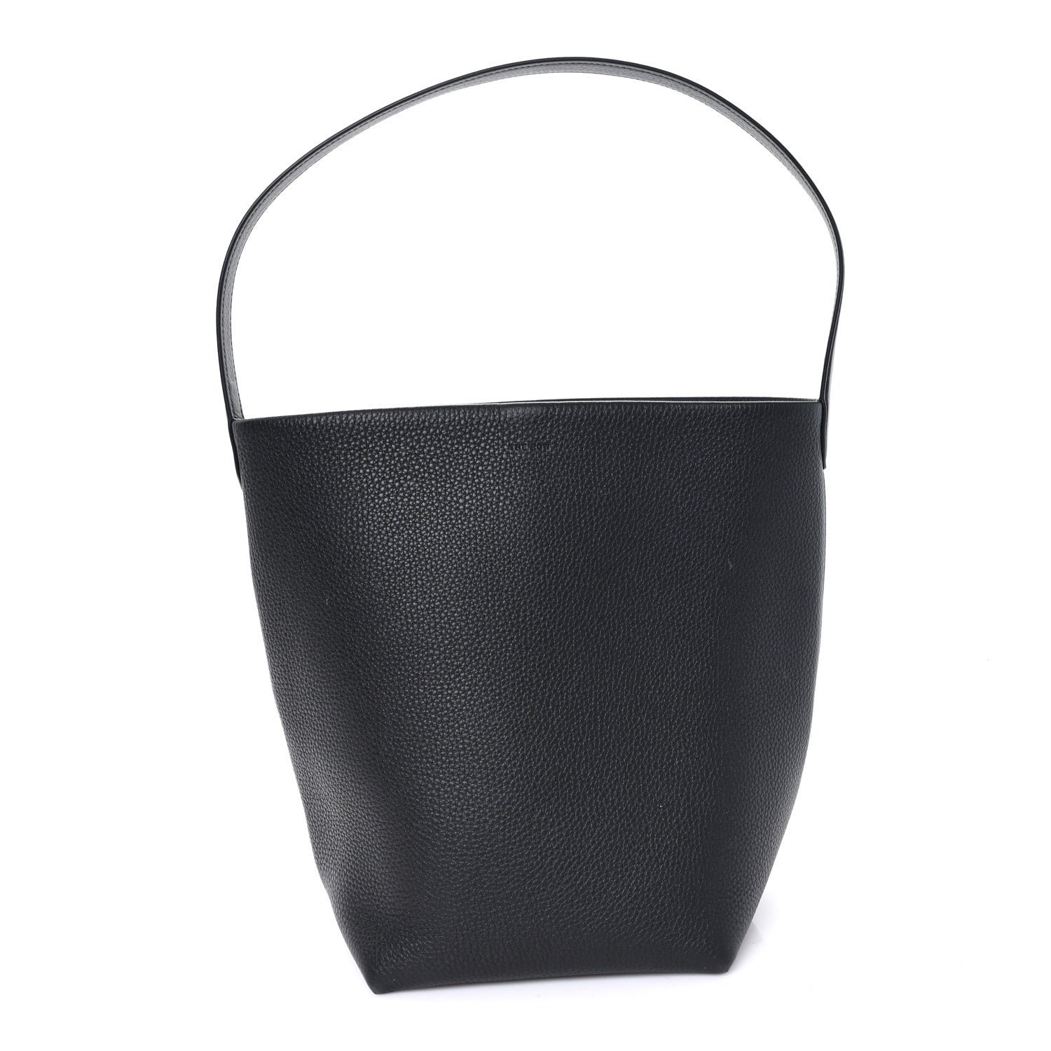 The Row Grained Calfskin Medium N/S Park Tote Black