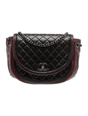 Twist Crescent Flap Bag