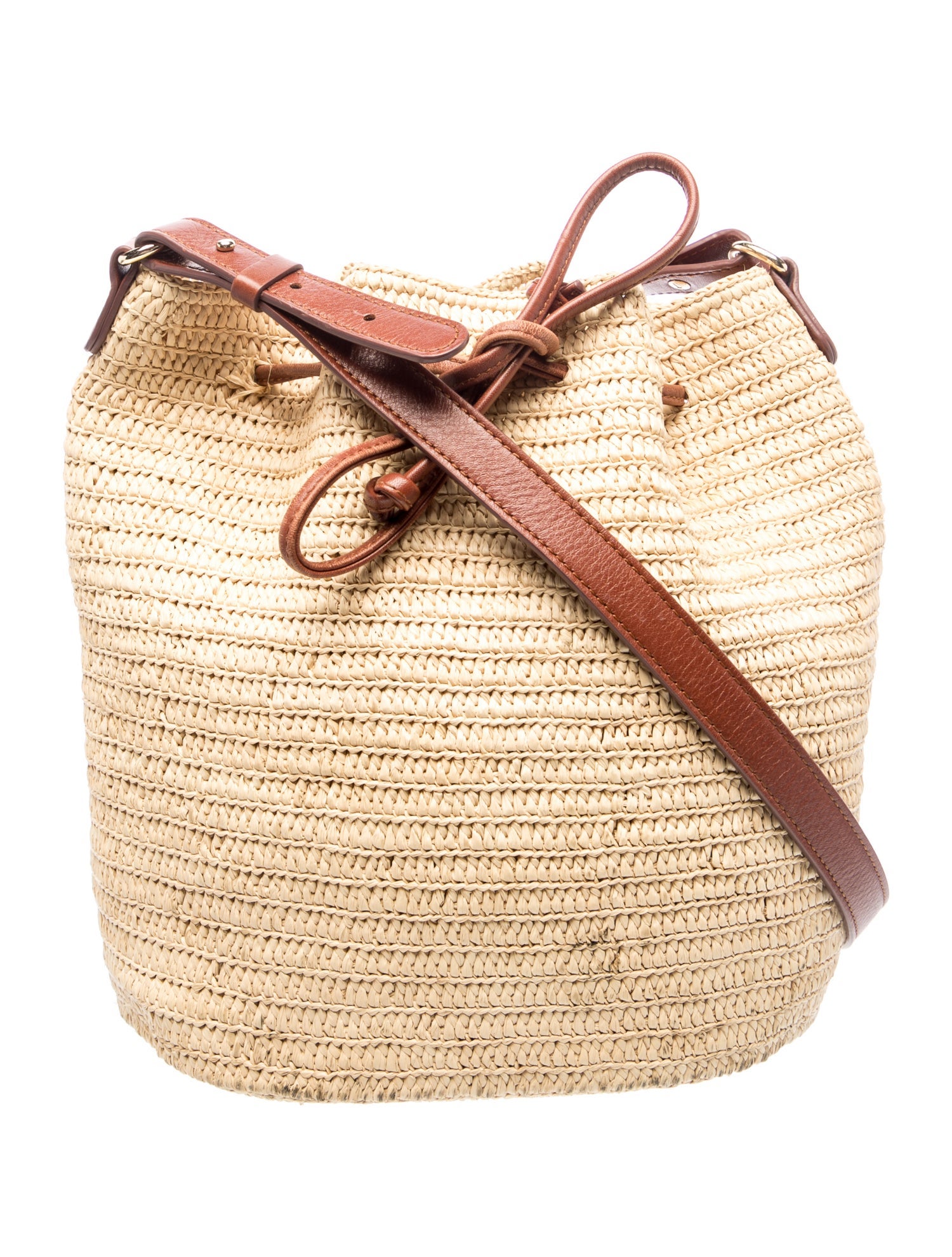 Raffia Bucket Bag