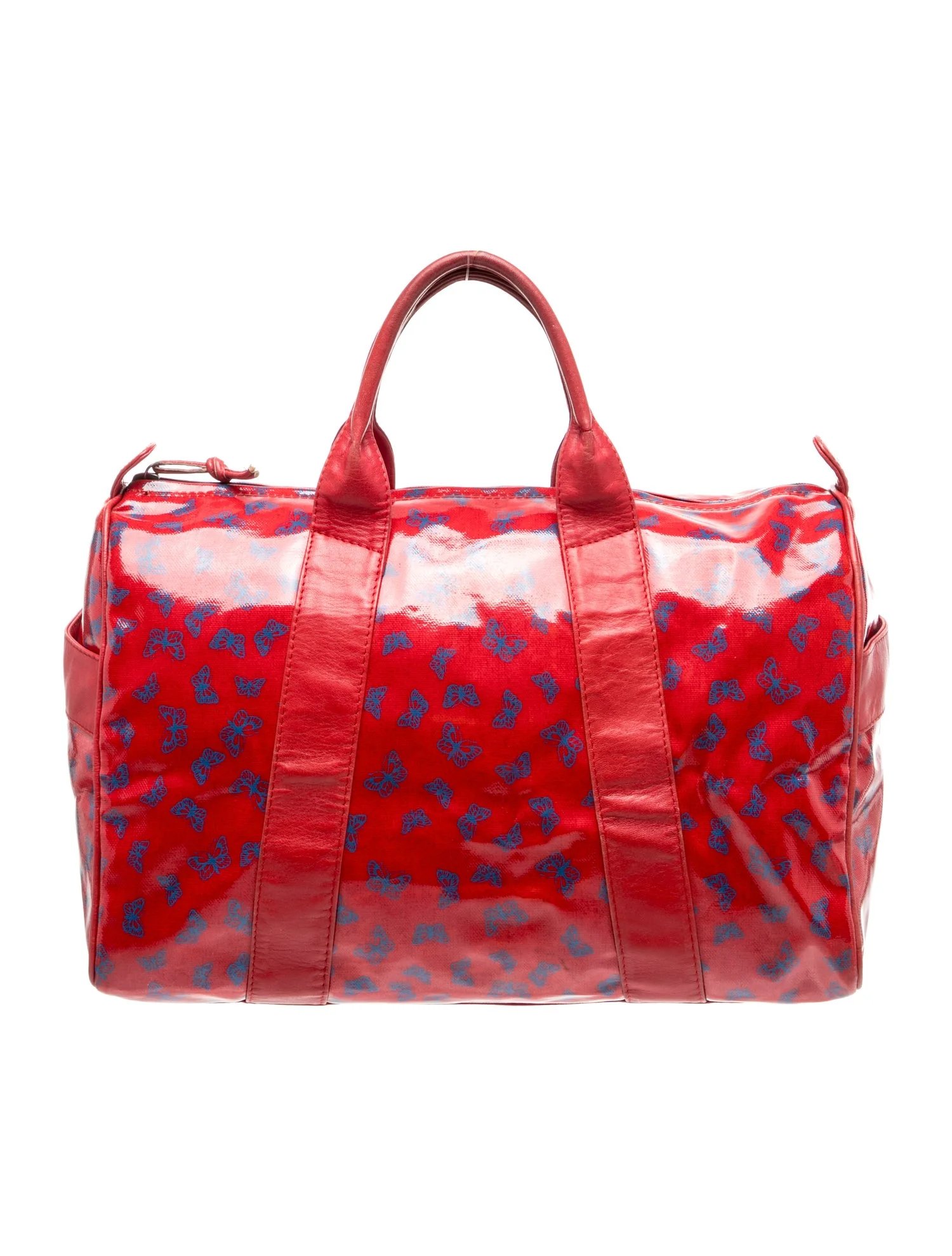 Patent Leather Top Handle Bag