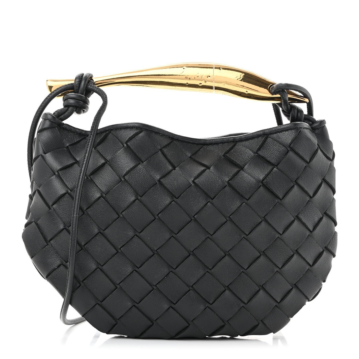 Bottega Veneta Nappa Intrecciato Mini Sardine Bag Black