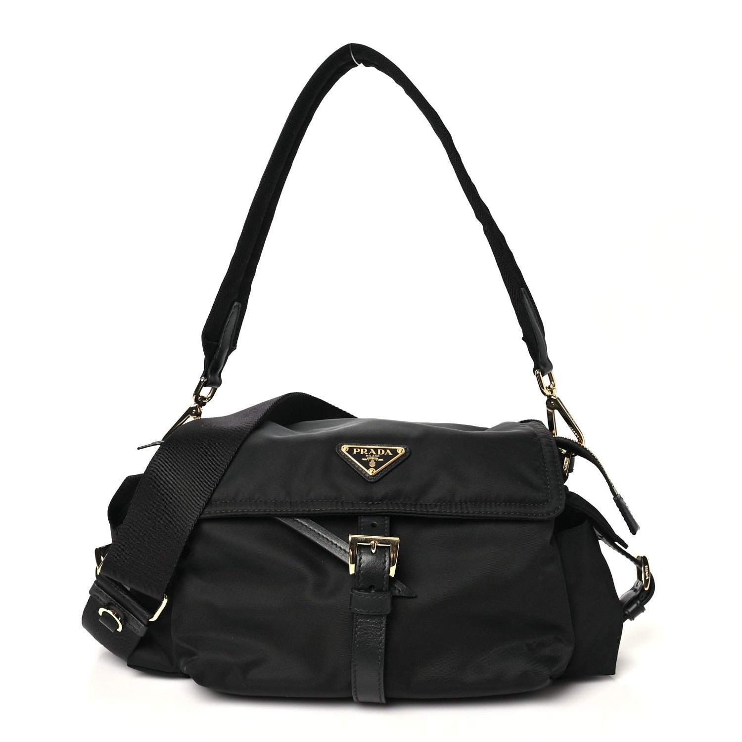Prada Re-Nylon Medium Explore Shoulder Bag Black