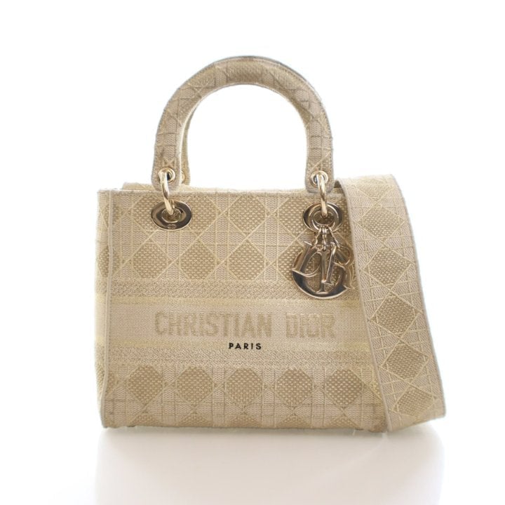 Christian Dior Medium Embroidered Lady D-Lite