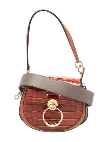 Embossed Leather Shoulder Bag
