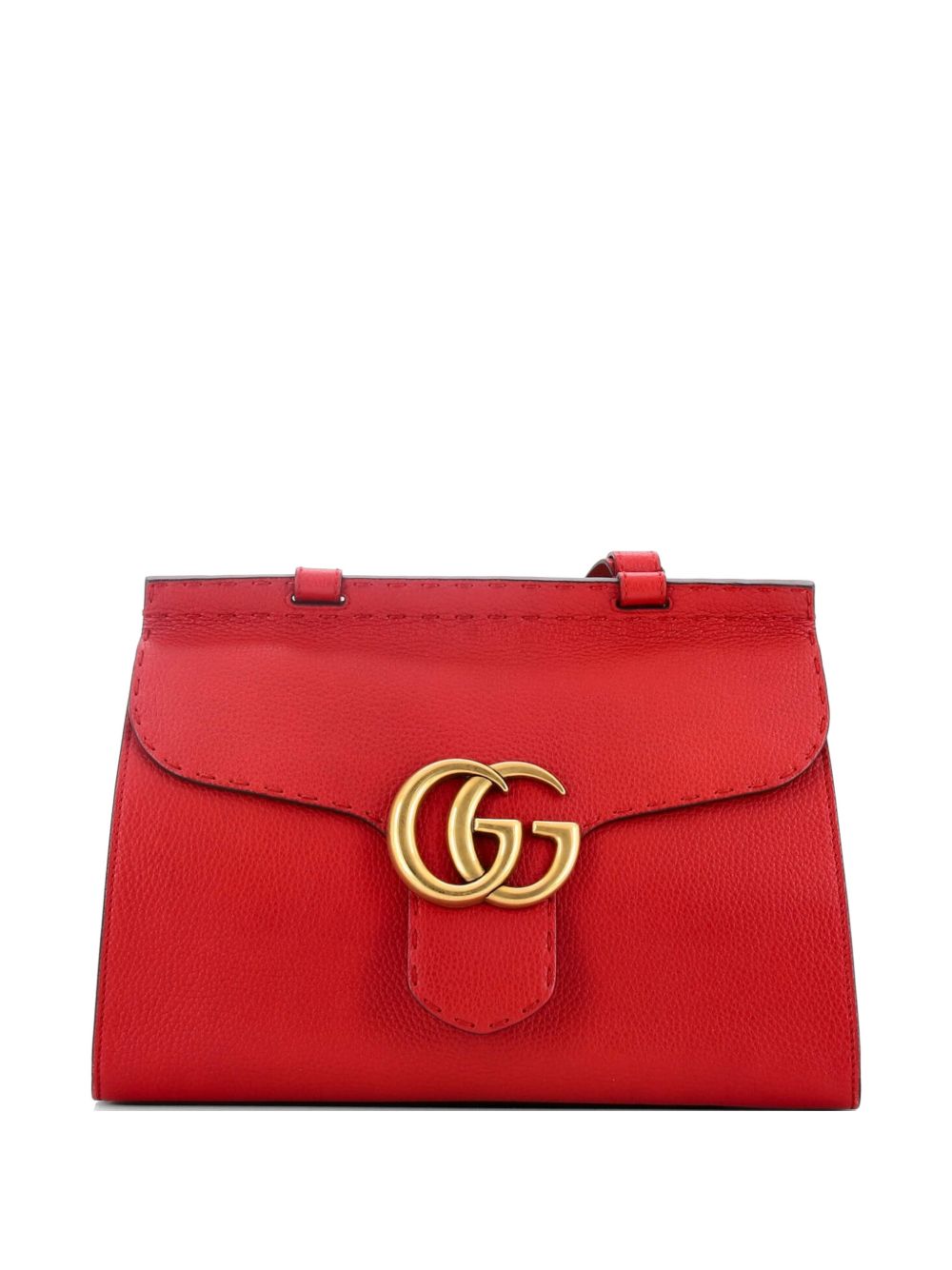 GG Marmont Top Handle Bag Leather Small satchel