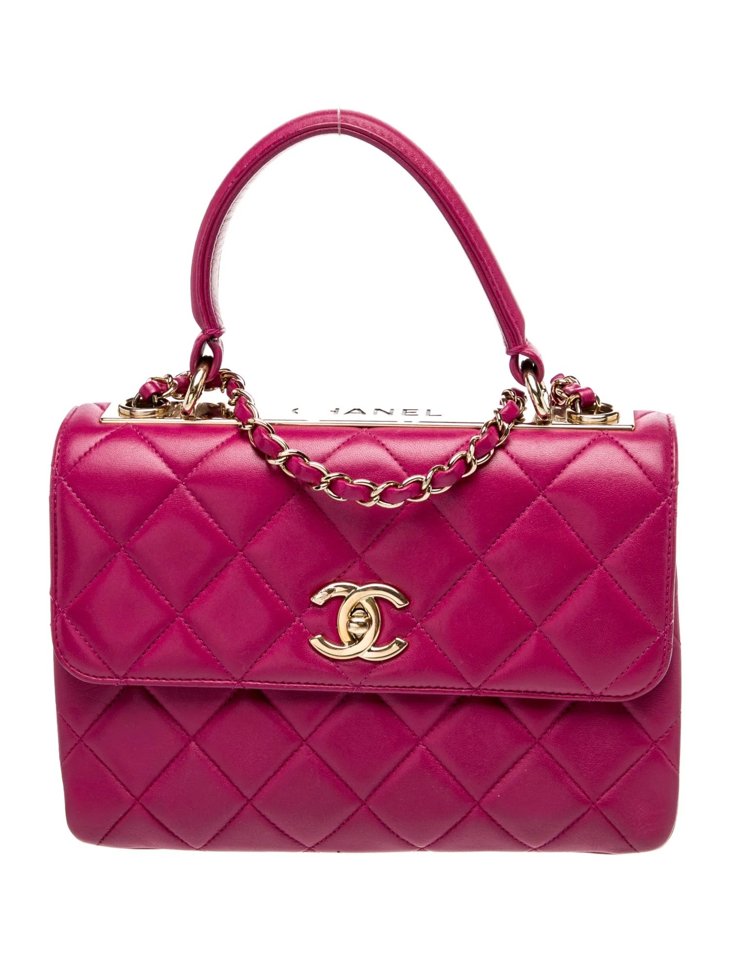 Quilted Medium Trendy CC Top Handle Bag