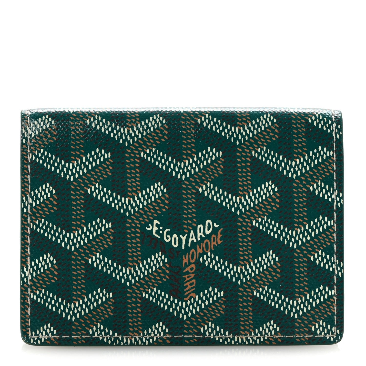 Goyard Goyardine Business Card Holder Green