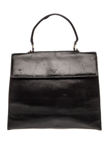 Leather Top Handle Bag Vintage