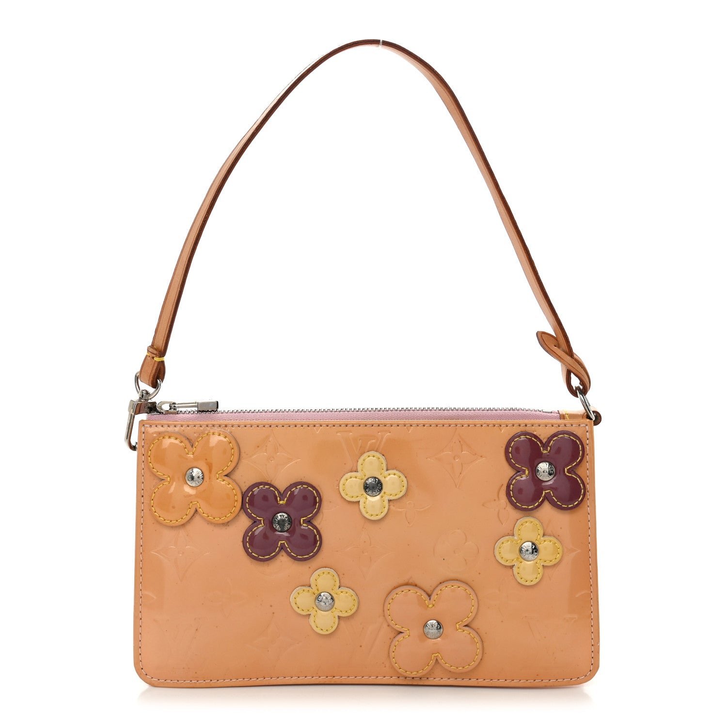 Louis Vuitton Vernis Lexington Fleurs Pochette Pink