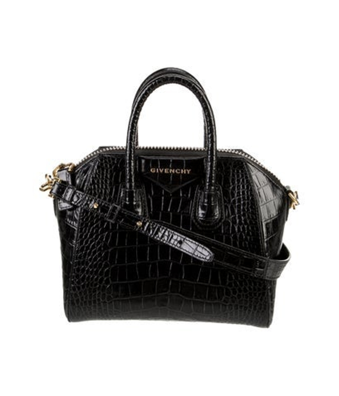 Givenchy Embossed Leather Shoulder Bag