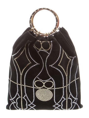 Suede Top Handle Bag