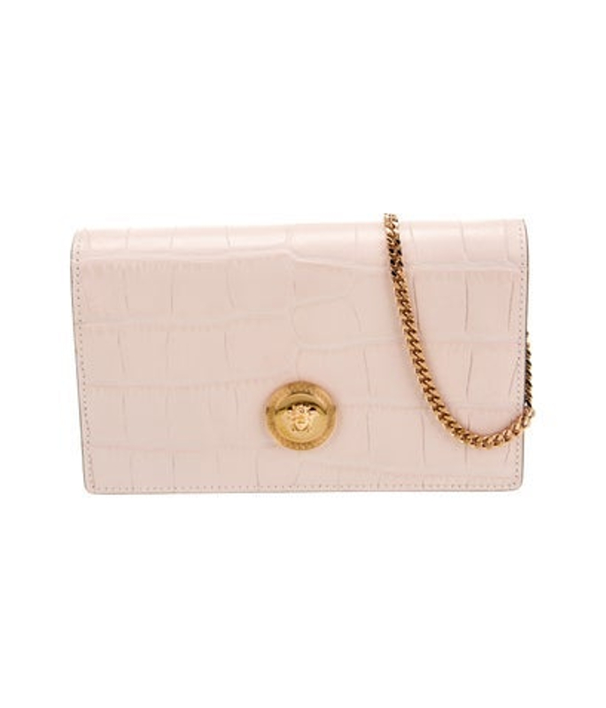 Versace Embossed Leather Clutch