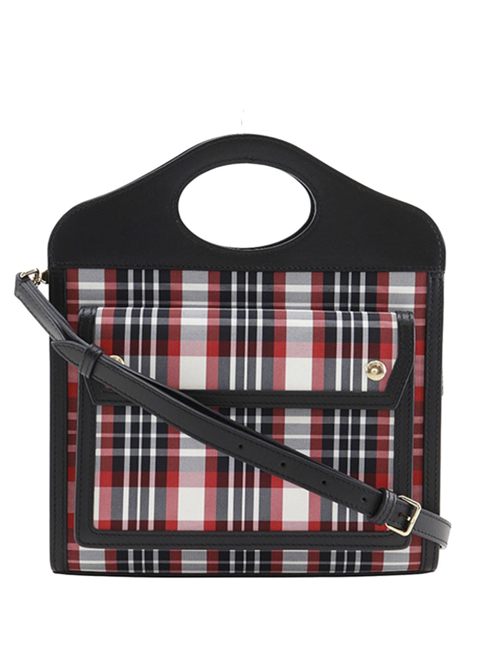 2018-2023 Mini Plaid Canvas Pocket satchel