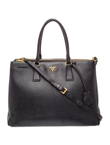 Saffiano Lux Leather Galleria Double Zip XL