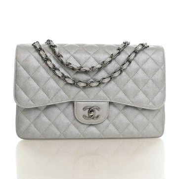 Caviar Leather Classic Double Flap Bag Jumbo