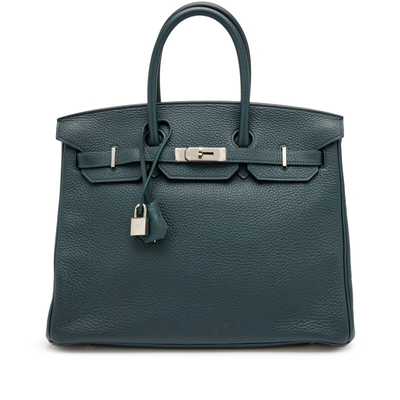 Vert Cypress Togo Birkin 35 Palladium Hardware, 2022