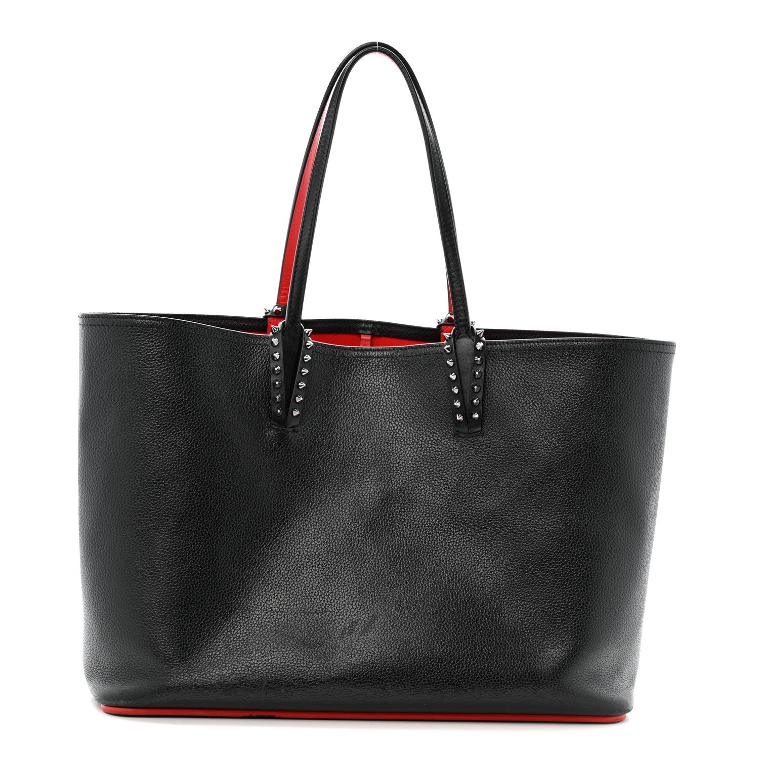 Christian Louboutin Christian Louboutin Calfskin Empire Spikes East West Cabata Tote Black