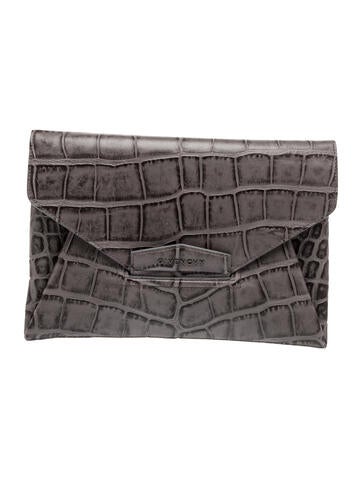 Embossed Leather Clutch
