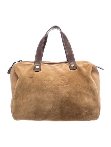 Suede Top Handle Bag