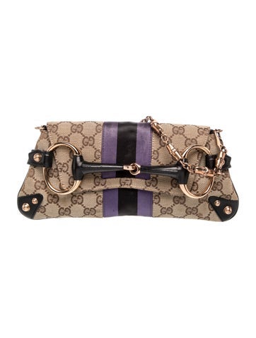 GG Canvas Horsebit Chain