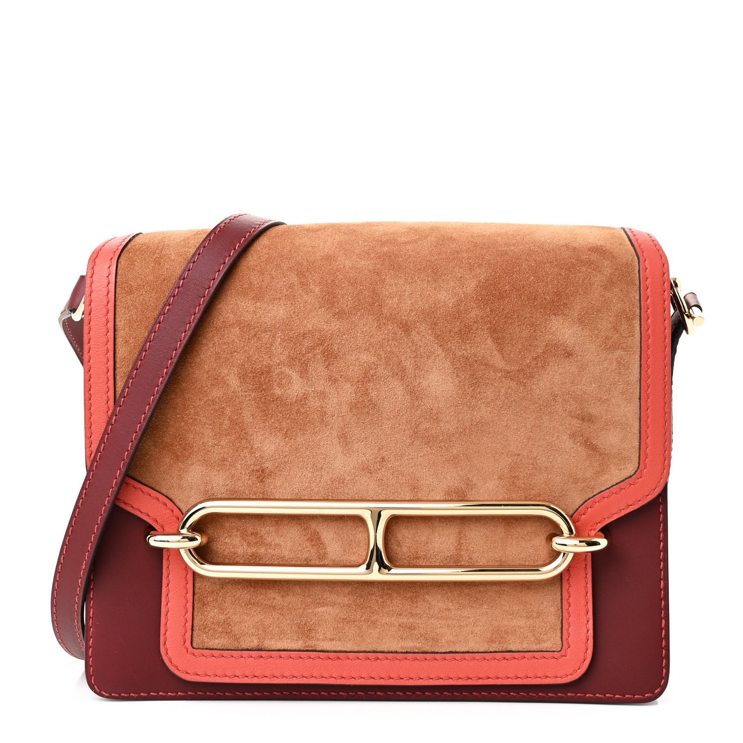 Hermes Veau Doblis Sombrero Evercolor Sac Roulis 23 Fauve Rouge H Sanguine