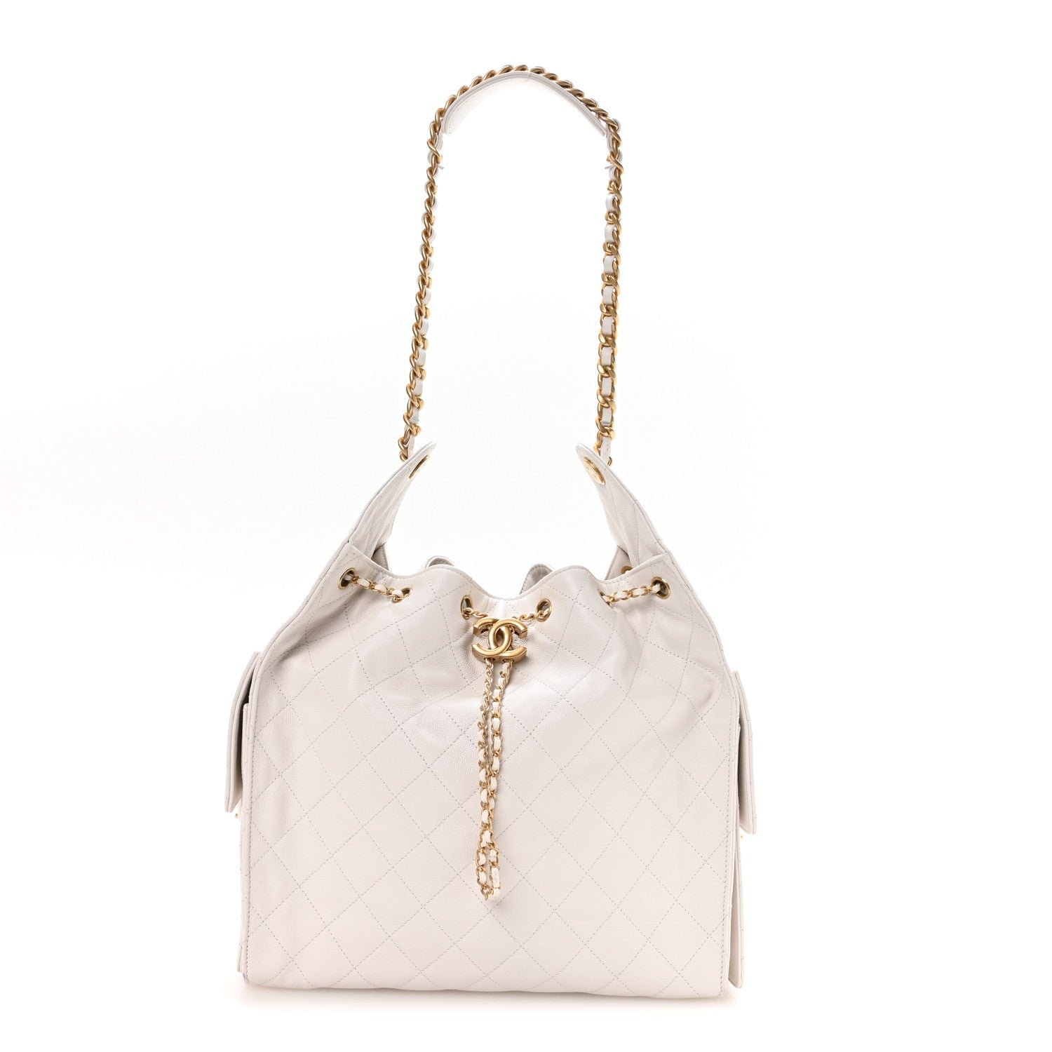 Chanel Caviar Quilted Medium Chanel 25 Handbag White