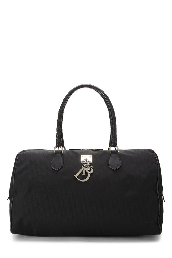 Dior Black Nylon Lovely Charm Duffle Large