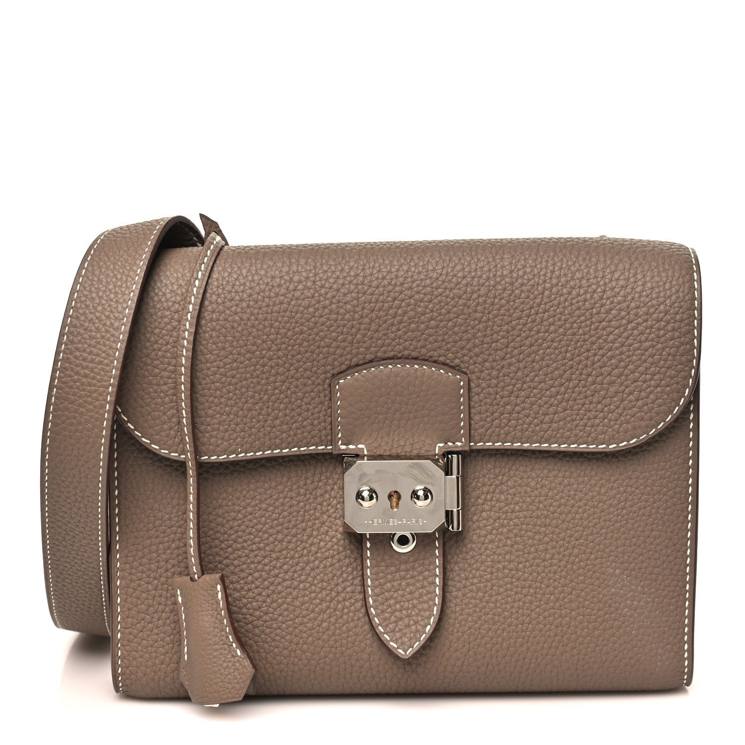 Hermes Hermes Togo Sac A Depeches 21 Messenger Bag Etoupe