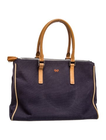 Anya Hindmarch Canvas Top Handle Bag