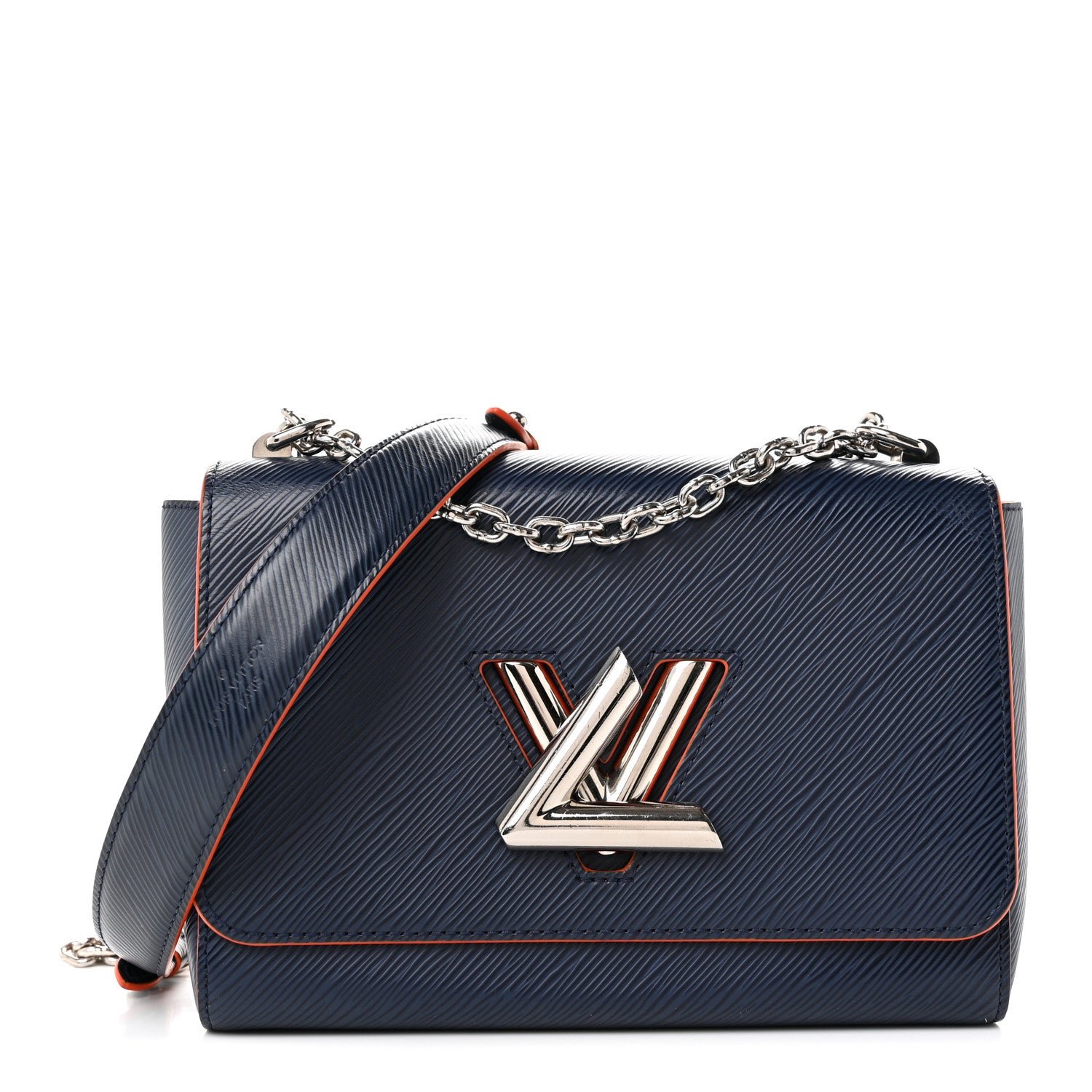 Louis Vuitton Epi Twist Shoulder Bag MM Indigo Piment