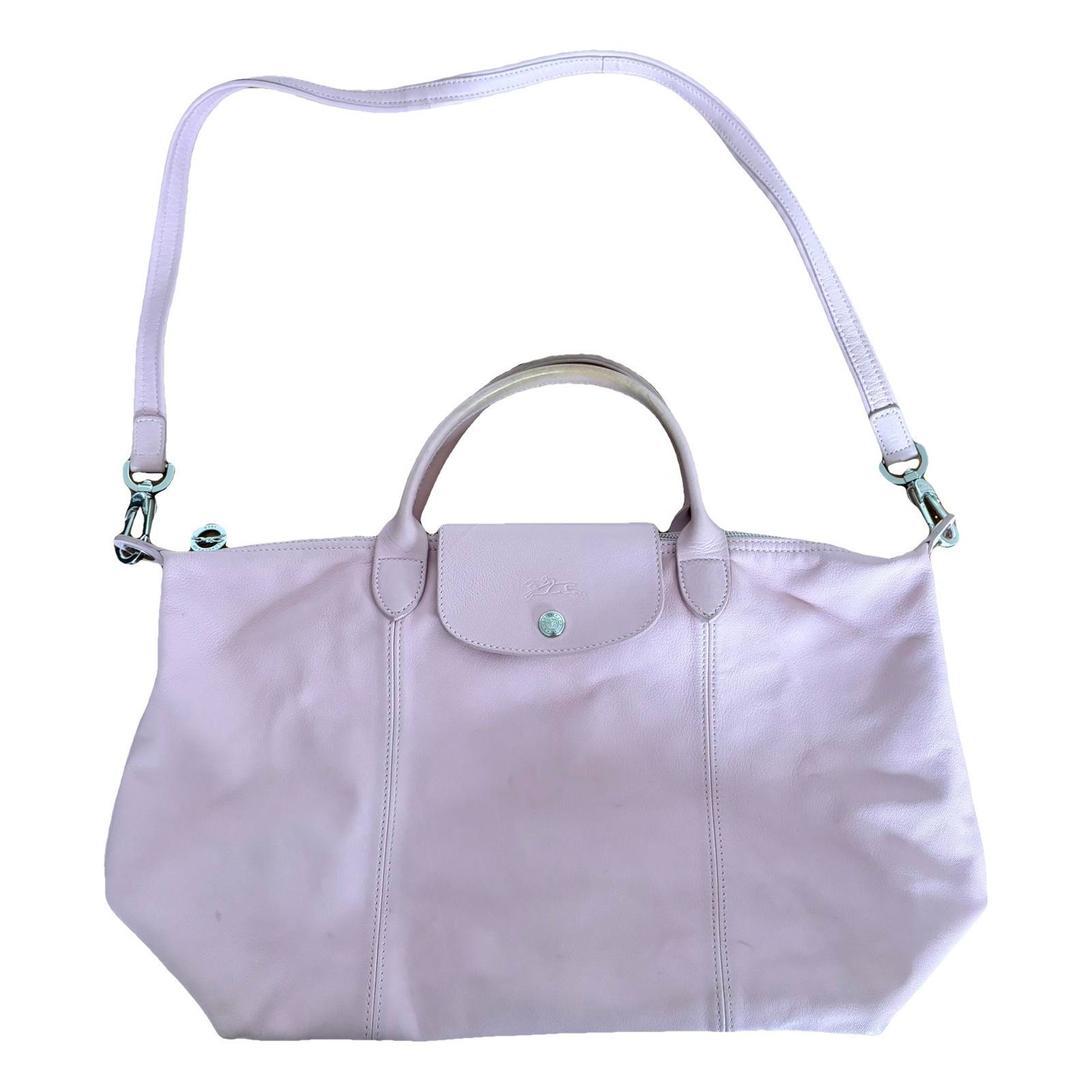 Pliage leather crossbody bag