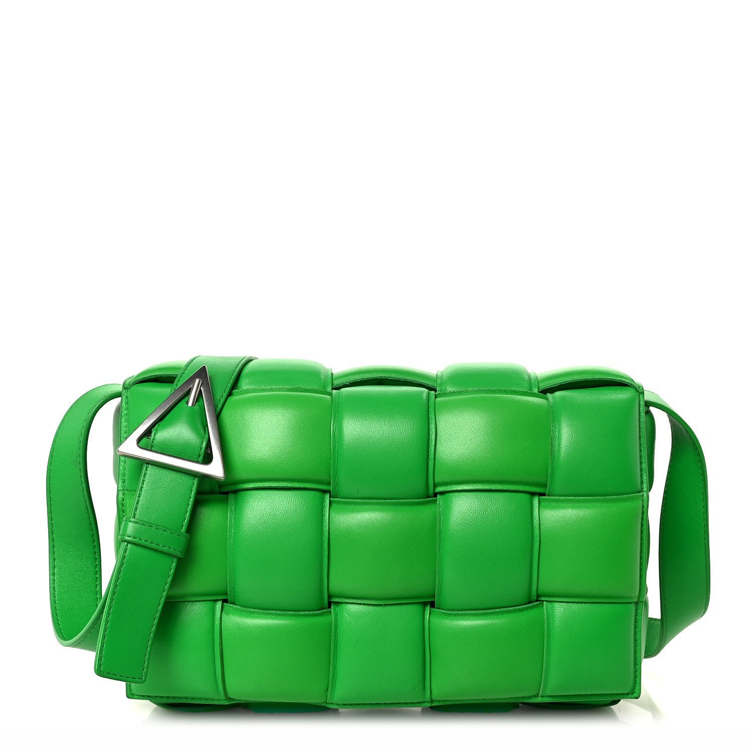 Bottega Veneta Nappa Maxi Intreccio Padded Cassette Crossbody Bag Parakeet