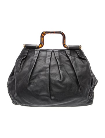 Leather Top Handle Bag